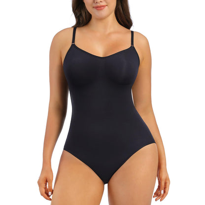 Shapewear Bodysuits for Women, Tummy Control Body Shaper Seamless Sculpting Body Suit Snatched Waist
